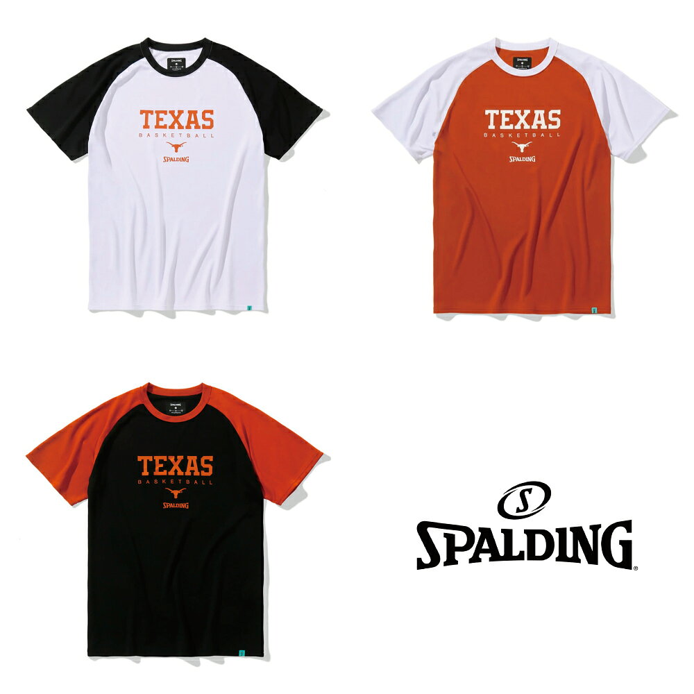 乐天商城 - SMT23129TX SPALDING Tシャツ テキサス バスケットボール ｜ 正規品 スポルディング バスケットボール バスケ T-shirt メンズ レディース 男性 女性 ユニセックス 男女兼用 おしゃれ オシャレ