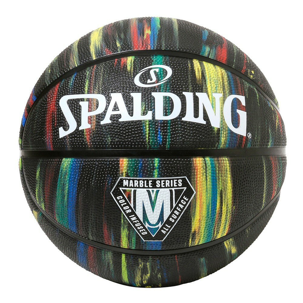 84-398Z マーブル ブラック ラバー 7号球 | 正規品 SPALDING スポルディング バスケットボール バスケ 7号 ラバー ゴム 屋外 外用 屋内 室内