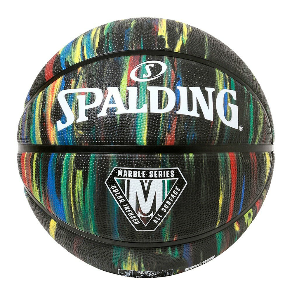 84-398Z マーブル ブラック ラバー 7号球 | 正規品 SPALDING スポルディング バス...