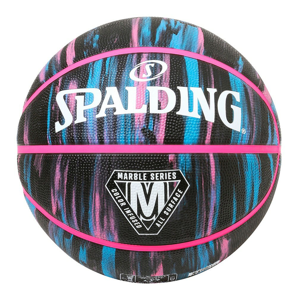 84-409Z マーブル ブラックネオン ラバー 6号球 | 正規品 SPALDING スポルディング...