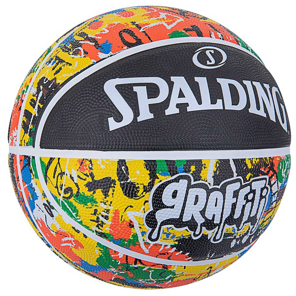 84-520J グラフィティ レインボー ラバー 5号球 | 正規品 SPALDING スポルディング...