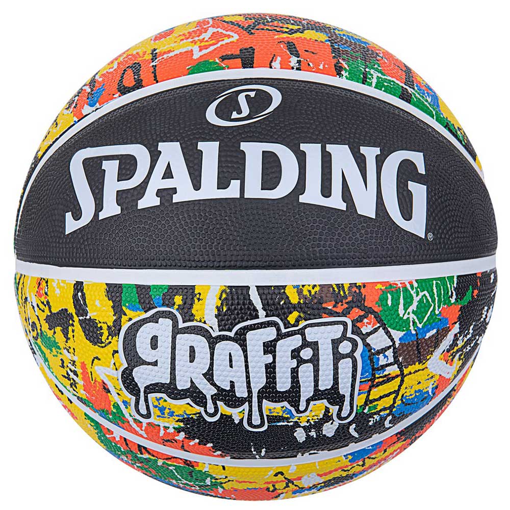84-520J グラフィティ レインボー ラバー 5号球 | 正規品 SPALDING スポルディング...