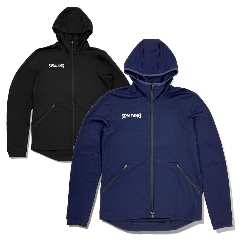 SMJ180390 SPALDING ジップアップスウェットパーカー ｜ 日本正規品 スポルディング 長袖 バスケットボール バスケ ミニバス ヘザーチャコール 練習着 トップス 男女兼用 ユニセックス 激安 格安 店長 おすすめ