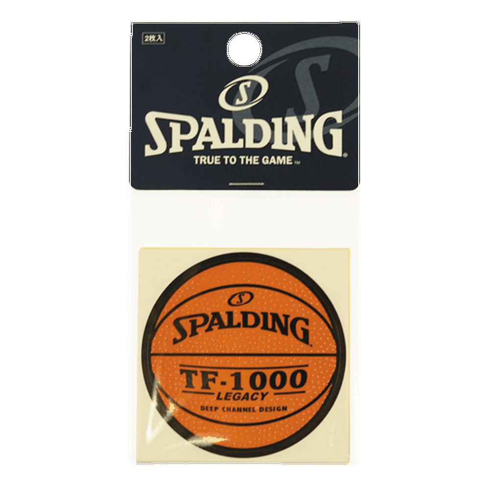 ボールステッカー 2枚組 14-001 | 正規品 SPALDING スポルディング バスケットボール バスケ アクセサリー 小物 1