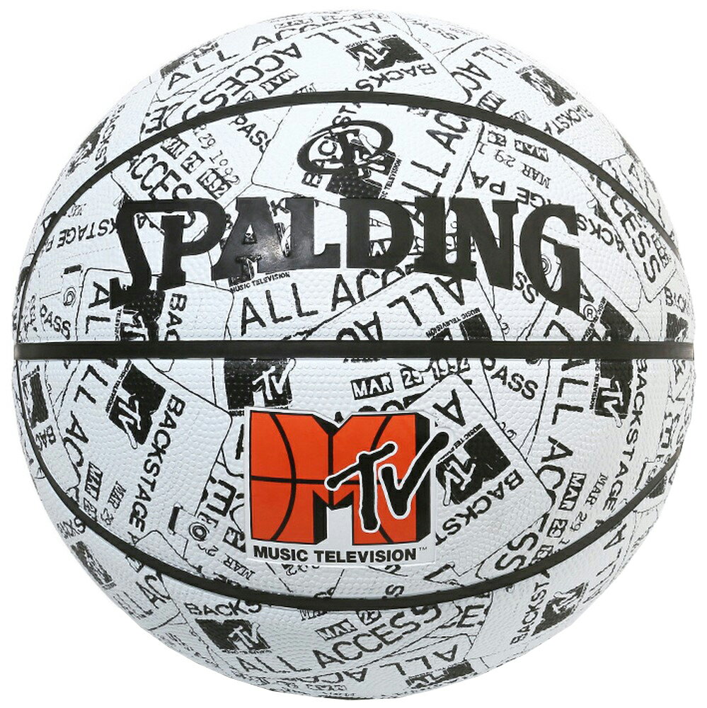 MTV イベントパス ラバー 5号球 84-067J | 正規品 SPALDING スポルディング バスケットボール バスケ NBA 5号 ラバー ゴム 屋外 外用 屋内 室内