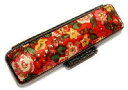 ◆【印鑑ケース・はんこケース】四季の庭園ケース【いぶし枠・花盛り・赤】13.5mm?15mm用/おしゃれ!/朱肉付き/プレゼントやギフトに!【13.5ミリ・15ミリ・実印・銀行印・認印・個人ハンコ福袋価格】【RCP】