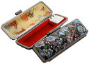 ◆【印鑑ケース・はんこケース】四季の庭園ケース【いぶし枠・花盛り・黒】13.5mm?15mm用/おしゃれ!/朱肉付き/プレゼントやギフトに!【13.5ミリ・15ミリ・実印・銀行印・認印・個人ハンコ福袋価格】【RCP】