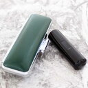 【本日限りクーポン】【訳あり】印面サイズ 17.4mm【即日発送 即日無料】平日11時30分までのご注文分 アタリ付き 黒水牛 印鑑 作成 高級 牛革ケース (緑色) 印鑑ケース付き 印鑑セット 送料無料 はんこ 印鑑 実印 ケース付きセット 即日出荷 当日出荷 おしゃれ 女性 男性