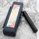 【クーポン発行中】認印 銀行印 アタリ付き 黒水牛 10.5mm または 12mm 印鑑 ウインドケース メタリックブルー ダリア 印鑑ケース ケース付き 印鑑...