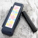 【クーポン発行中】認印 銀行印 アタリ付き 黒水牛 10.5mm または 12mm 印鑑 ウインドケース メタリックブルー カラースター 印鑑ケース ケース付き...