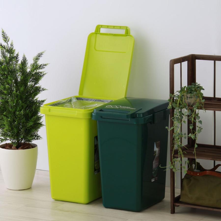 ゴミ箱 45リットル ふた付き 分別 キッチン リビング 横連結 ワンハンド ダストボックス トラッシュカン ごみ箱 蓋付き シンプル おしゃれ 屋外 大容量 45L ポリプロピレン お手入れ簡単 オフィス シェア リフレッシュルーム