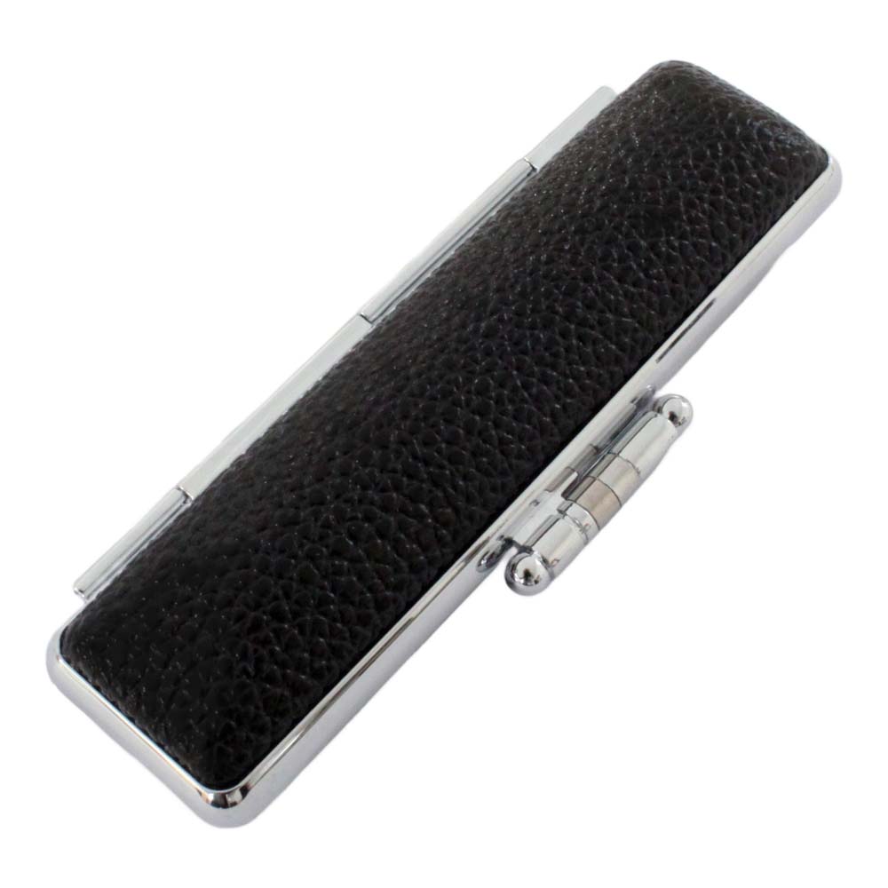 便利工房なかやまの訂正印 専用 印鑑ケース 朱肉付き 6mm 丸型 小判型 約6cm丈 1本 収納可能｜アングル3