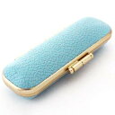 【100円クーポン中】【印鑑ケース はんこケース】 牛革 ブランドA ゴールド フレーム ブルー色 10.5mm 〜 12mm と 13.5mm 〜 15mm ...