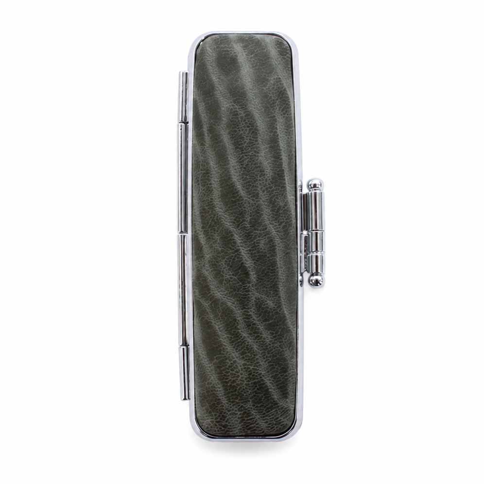 【100円クーポン中】印鑑ケース おしゃれ はんこケース 深緑色 アザラシ革 10.5mm〜12mm 印鑑収納 朱肉付き ハンコケース 印鑑 ケース プレゼントやギフト 実印 銀行印 認印 個人ハンコ