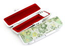 ◆【印鑑ケース・はんこケース】夢シリーズケース【梅・グリーン】13.5mm?15mm用/かわいい!/朱肉付き/プレゼントやギフトに!【13.5ミリ・15ミリ・実印・銀行印・認印・個人ハンコ福袋価格】【RCP】