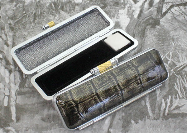 【100円クーポン中】印鑑ケース 15mm はんこケース ブラック色 ジュエリーエナメル ケース 13.5mm〜15mm おしゃれ 印鑑収納 朱肉付き ハンコケ...