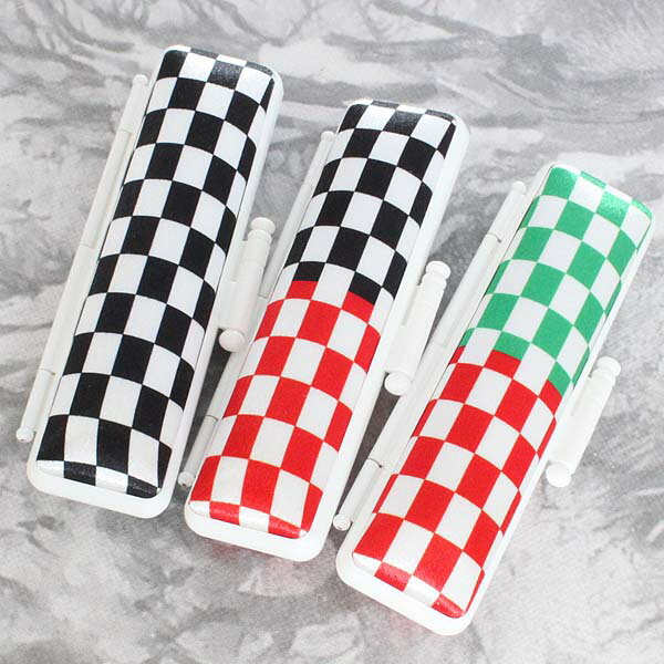 【100円クーポン中】印鑑ケース はんこケース ホワイトフレーム 大市松紋 ケース 全3柄 10.5mm 〜 12mm ケースの中が汚れないタイプ かわいい 印...