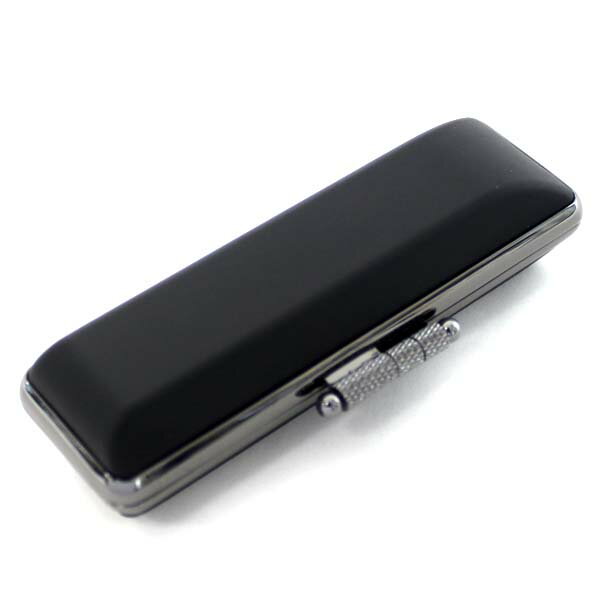 【100円クーポン中】印鑑ケース 15mm はんこケース チタンカラー ケース ブラック 13.5mm〜15mm 高級硬質 プラスチック製 おしゃれ 印鑑収納 ...