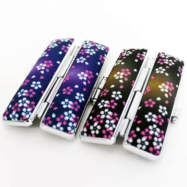 【ポイント2倍】印鑑ケース おしゃれ はんこケース 縮緬 富士桜 ケース ちりめん 10.5mm〜12mm 全6色 印鑑収納 朱肉付き ハンコケース 印鑑 ケース プレゼントやギフトに！ 実印 銀行印 認印 個人ハンコ