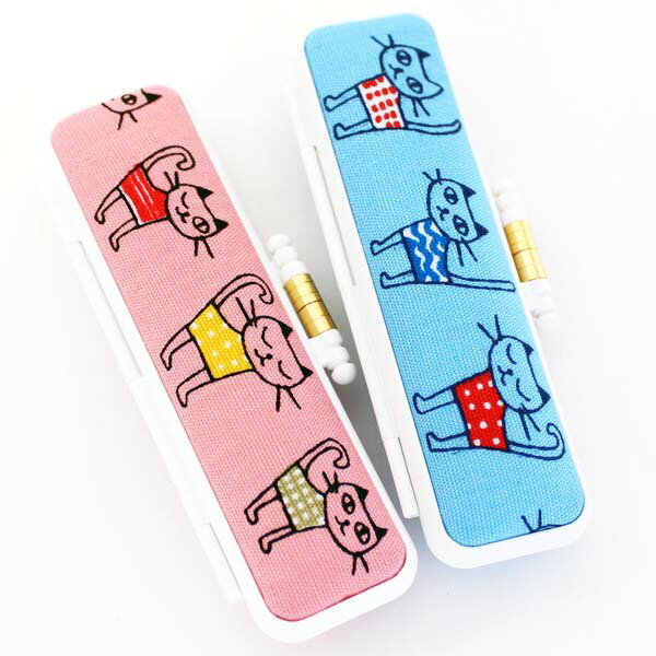 【ポイント2倍】印鑑ケース 猫 ねこ はんこケース ネコのさんぽ ケース 10.5mm 〜 12mm かわいい 印鑑収納 朱肉付き ハンコケース 印鑑 ケース ...