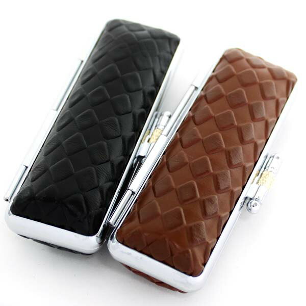 印鑑ケース おしゃれ メンズ はんこケース 合成皮革 型押し ダイヤ ダンディ ケース 10.5mm 〜 12mm or 13.5mm 〜 15mm ブラック ...