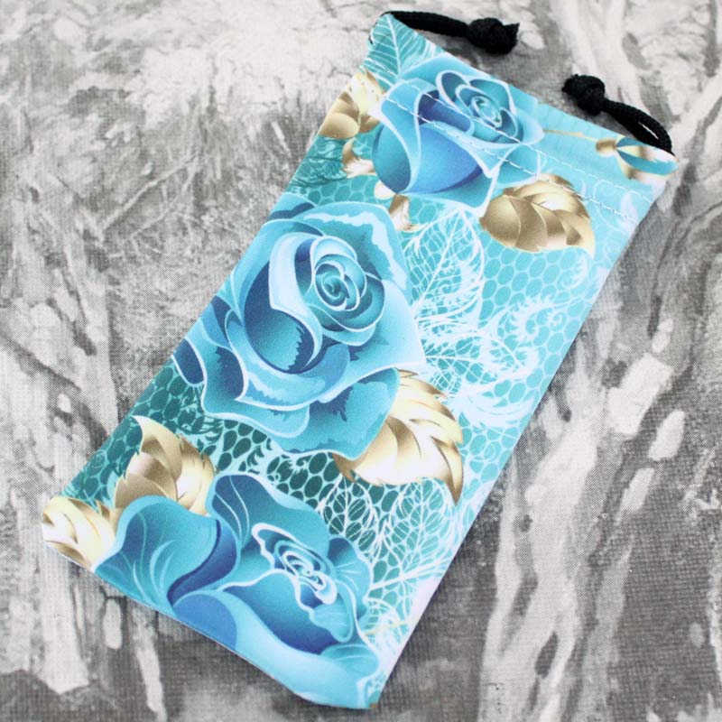 【ポイント2倍】マイクロファイバー 布袋 NO.23 巾着 薔薇 印鑑ケース収納袋 印鑑ケースを1本収納可幅 130mmx70mm プレゼントやギフトに!