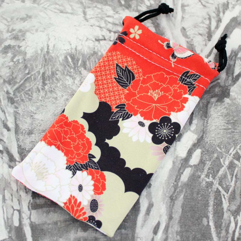 【ポイント2倍】マイクロファイバー 布袋 NO.24 巾着 印鑑ケース収納袋 印鑑ケースを1本収納可幅 130mmx70mm プレゼントやギフトに!