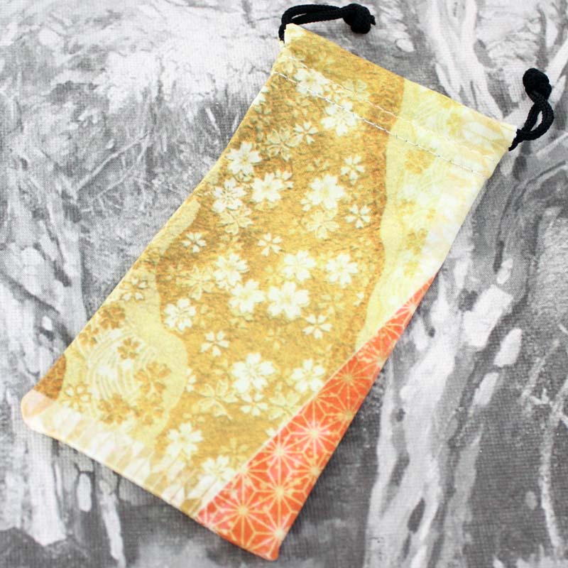 【ポイント2倍】マイクロファイバー 布袋 NO.37 巾着 印鑑ケース収納袋 印鑑ケースを1本収納可幅 130mmx70mm プレゼントやギフトに!