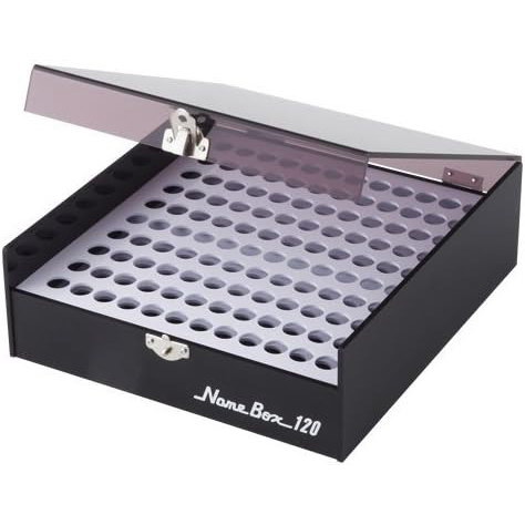 【クーポン発行中】印箱 ネームボックス120本 12mm丸までの認印が収納可能 事務用品 会社 印鑑収納