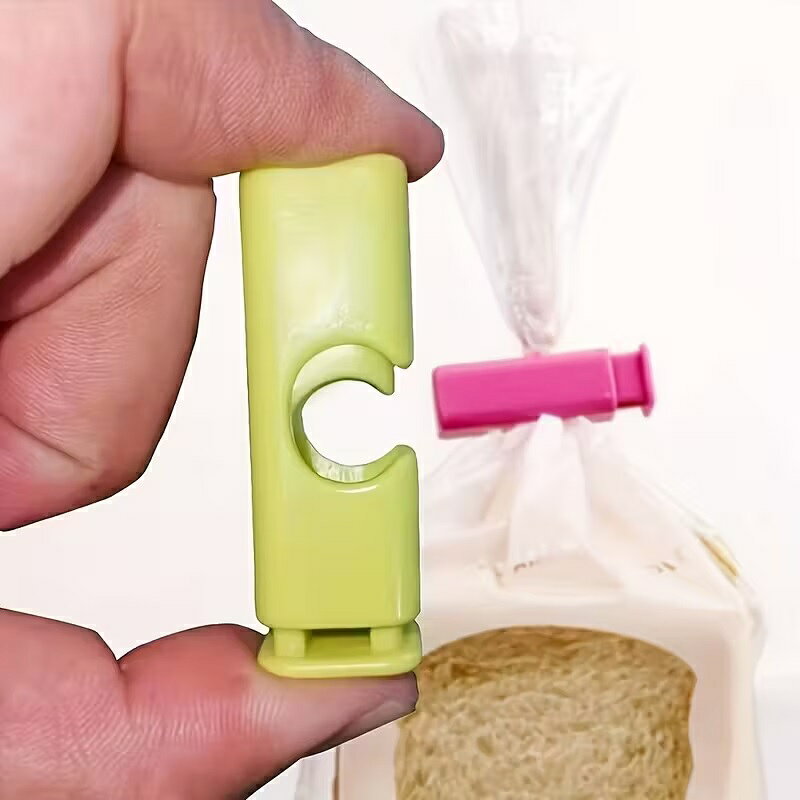 食パン パン袋 袋止め クリップ 柔らかなビニール袋用 フードクリップ キッチンクリップ 便利グッズ benri-11321850 便利工房なかやま サンプル画像3