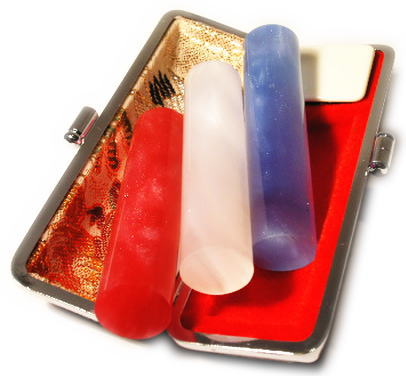 【ポイント2倍】【印鑑 はんこ】 パールグラス 15mm 実印 かわいい 全3色 ケースなし プレゼントやギフトに! カタカナ ローマ字 外国人 女性 男性 夫...