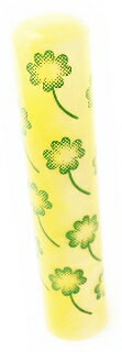 【100円クーポン中】【印鑑 はんこ】 四つ葉のクローバー 黄 12mm 銀行印 認印 ケースなし プレゼントやギフトに! 福袋価格 送料無料