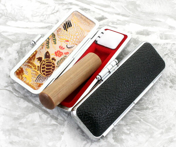 【500円クーポン中】印鑑 はんこ セット 白檀 18mm 実印 黒色 牛革 牛もみ 印鑑ケース ケース付き 朱肉付き プレゼント ギフト 女性 男性 夫婦 結...