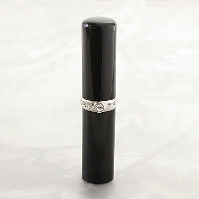 【300円クーポン中】印鑑 銀行印 女性 はんこ ルミネーム ビジュー ブラック BJ-7 エタニティ 黒水牛印鑑 12mm 銀行印 認印 ケースなし スワロ付...