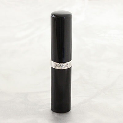 【300円クーポン中】印鑑 銀行印 女性 はんこ ルミネーム ビジュー ブラック BJ-6 ハート 黒水牛印鑑 12mm 銀行印 認印 ケースなし スワロ付き ...