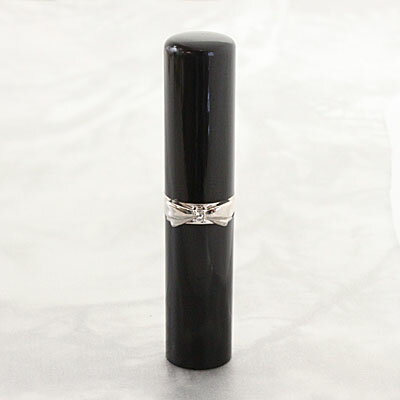 【300円クーポン中】印鑑 銀行印 女性 はんこ ルミネーム ビジュー ブラック BJ-5 リボン 黒水牛印鑑 12mm 銀行印 認印 ケースなし スワロ付き ...