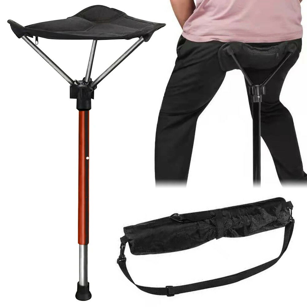 折りたたみ椅子片脚折りたたみ椅子格納式折りたたみスツール調節可能なハイキングチェア屋外ハイキングピクニック旅行用