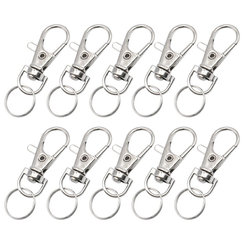 10 個ケージアクセサリードアバックルロック鳥ウサギキーチェーンフッククラスプ器具ロブスターオウムスナップクリップロックスプリングトリガー