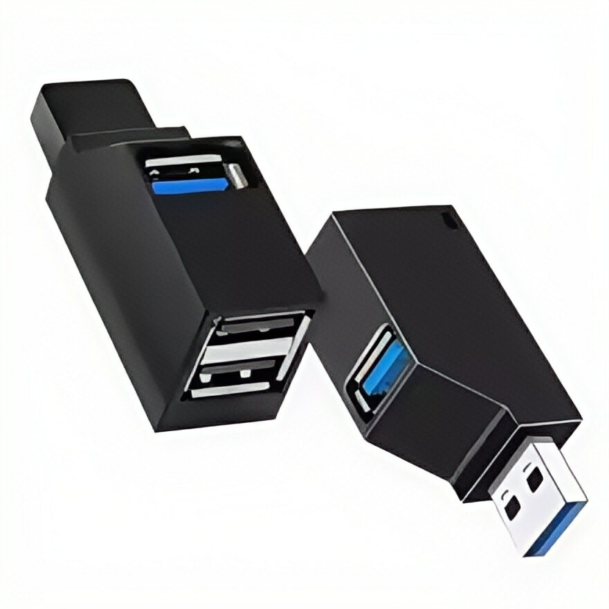 USB 3.0ハブ 4ポートアダプター - PC/ラップトップ/Mac用高速データ転送(5Gbps) - フラッシュドライブ、マウス用コンパクトUSBスプリッター