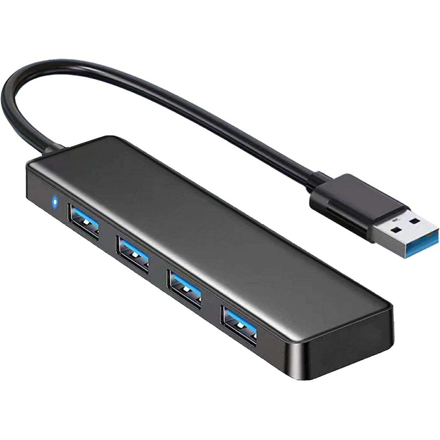 USB 3.0 ハブ 4 ポート USB ハブ USB スプリッター USB エキスパンダー ラップトップ、Xbox、フラッシュドライブ、プリンター、カメラ、キーボード、マウス用