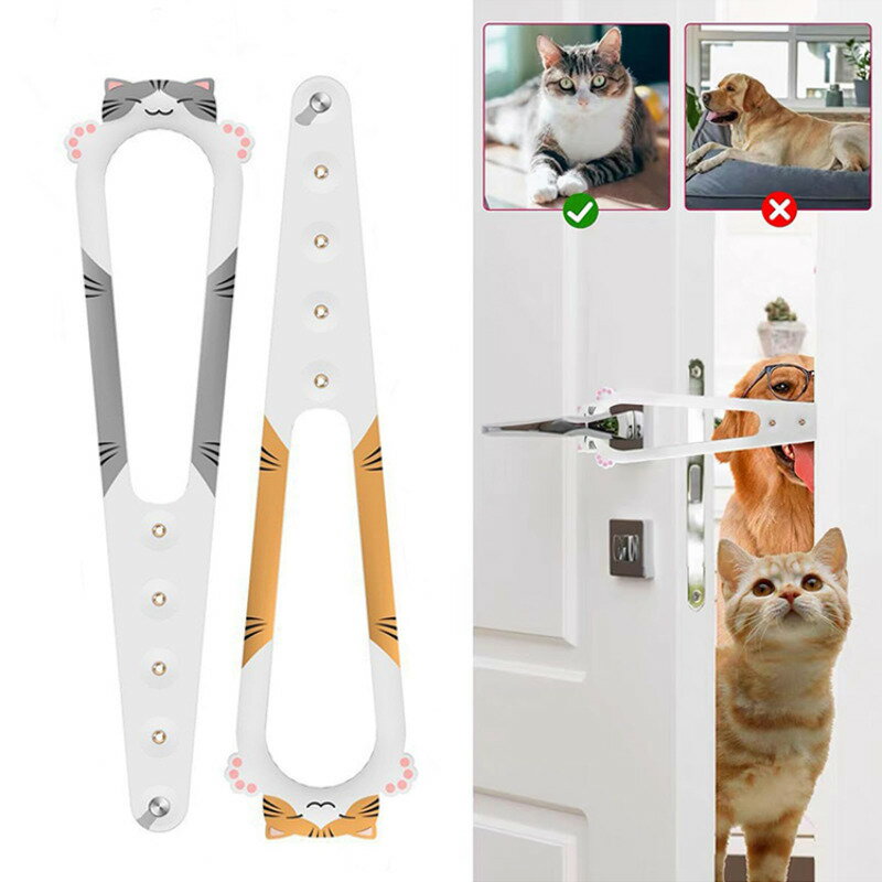調整可能なプラスチックペットドアホルダー,ゴム製ゲートロック,フレックスクラッチストラップ,犬の入..