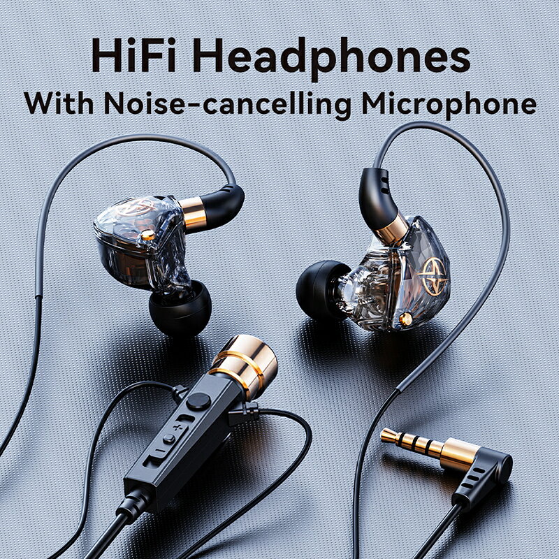 カラオケ HiFi 有線ヘッドフォン マイク付き 歌唱 リビング ヘッドセット 3.5mm AUX 重低音 ノイズキャンセリング イヤホン 1.2M 3M KTV 音楽 bens-roots-10001265 BENS ROOTS サンプル画像2