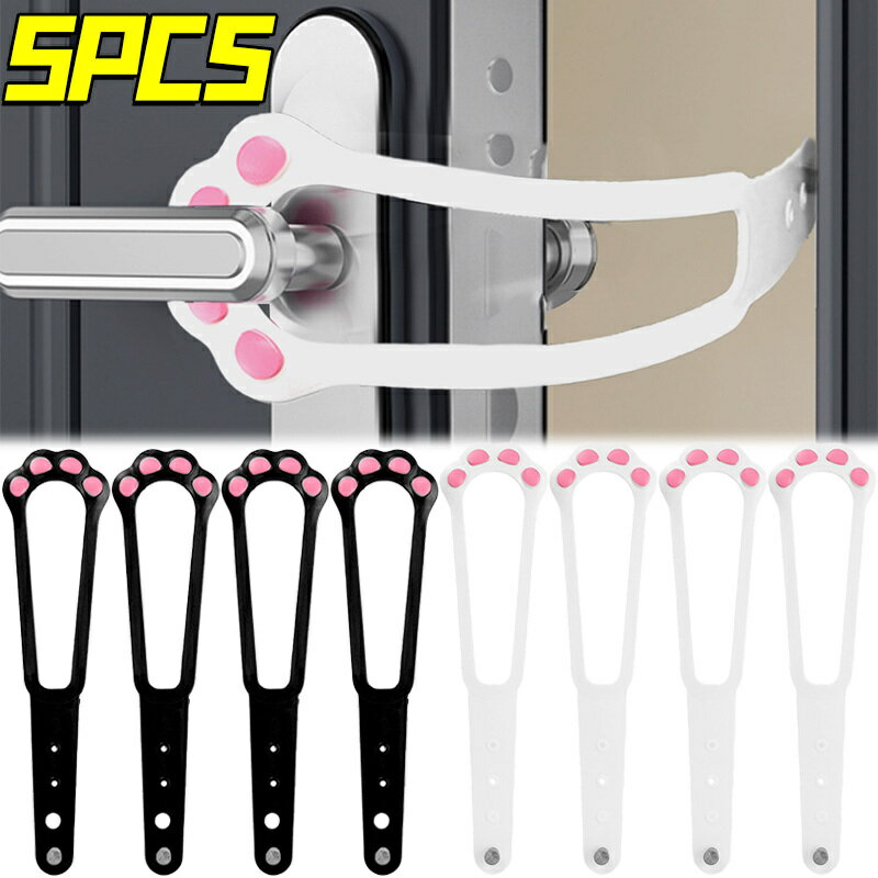 調節可能な犬用ドアストッパー猫用ドアホルダーラッチフレックスラッチストラップ弾性ゲートロック犬の..