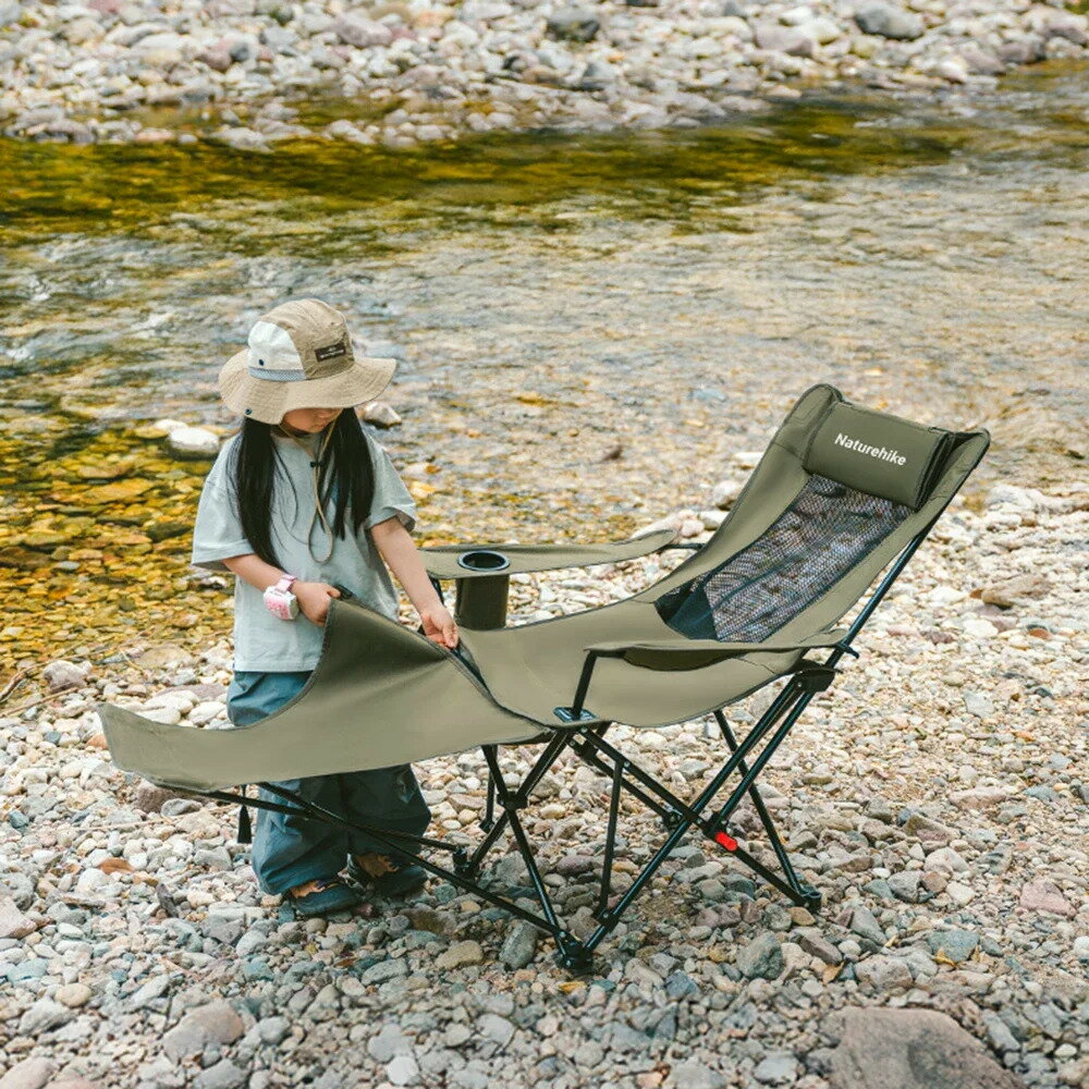 屋外折りたたみラウンジチェアリクライニングチェア軽量釣り椅子ポータブルキャンプチェアキャンプラウンジチェア折りたたみムーンチェア