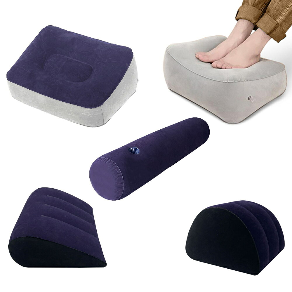 Muatsu Pillows - 1pc インフレータブル枕大人用補助体位サポートインフレータブル PVC 枕旅行休憩フットレストクッション