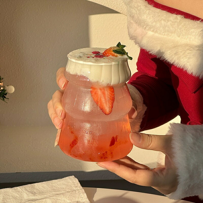 透明な縦型コールドコーヒーカップ グラス ジュース ミルク ドリンクウェア アイスウォーター グラス コーヒーマグ カクテルグラス bens-roots-10027142 BENS ROOTS サンプル画像2