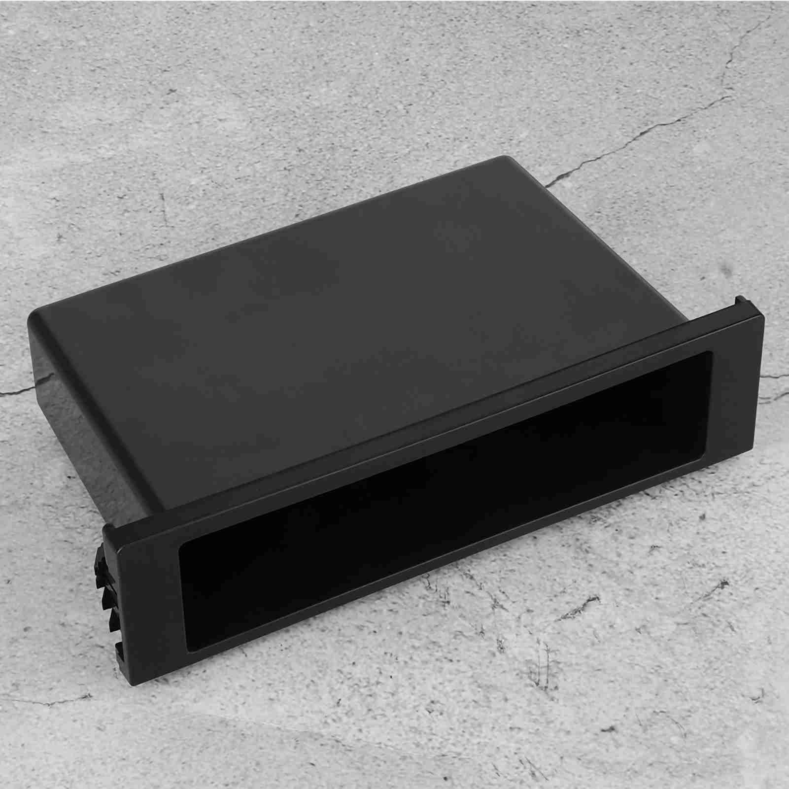 ユニバーサル 1‑DIN カーステレオ用ラジオ収納ボックス ラジオ収納ボックス ダッシュボード用インナーオーガナイザートレイ ユニバーサルフィット 簡単アクセス