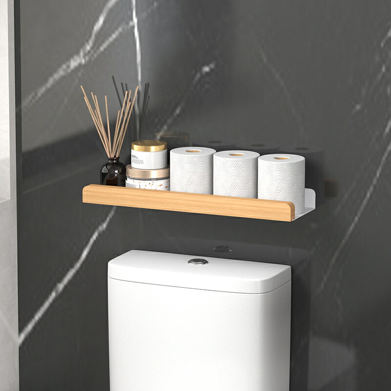 リビングルームアクセサリー収納ラック、バスルーム収納ラック壁掛け、トイレの上の非穴あきバスルーム収納ラック