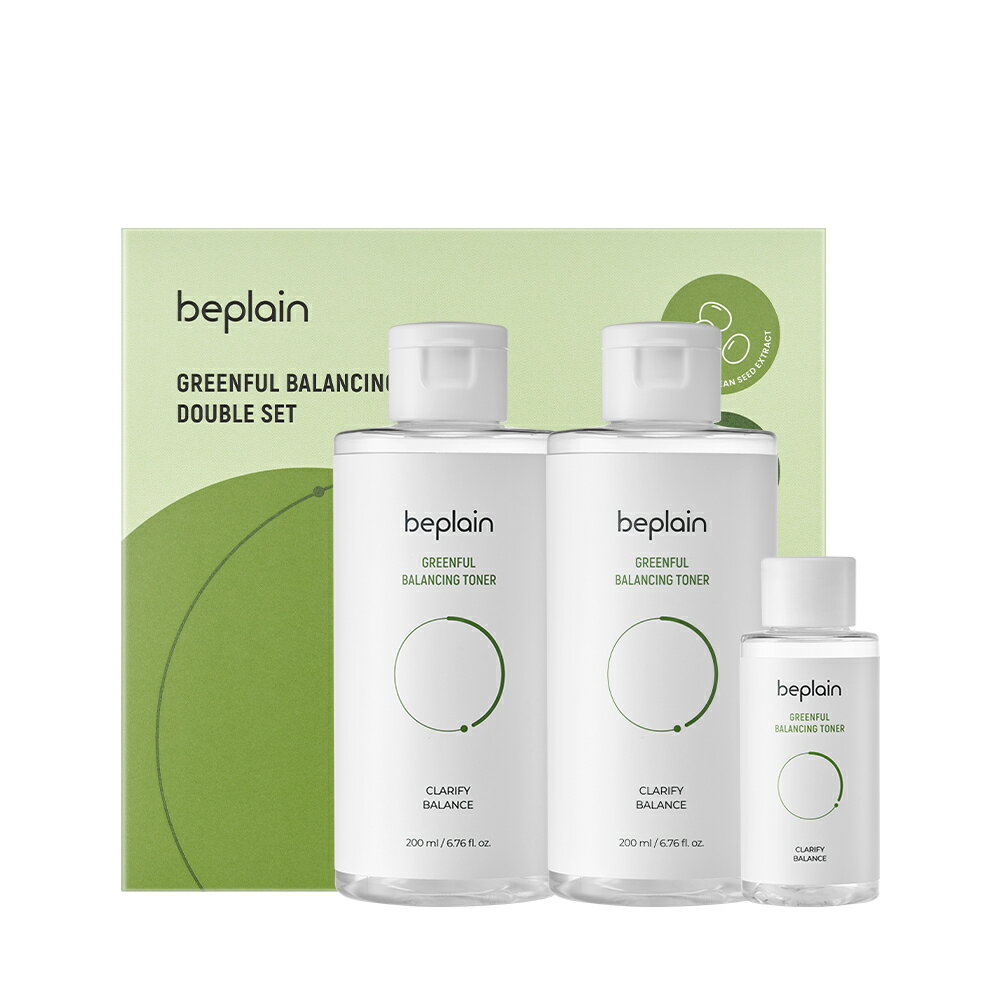 【beplain 公式】緑豆バランシングトナー 企画セット 緑豆トナー200ml＋200ml＋50mlのサムネイル