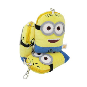 【メール便対応】 MINION ミニオンズ リール付き パスケース コインケース A B メル ぬいぐるみ フェイス 顔 ユニバーサルスタジオ キャラクター コインパース 小銭入れ 財布 定期入れ カード入れ カードケース レディース メンズ キッズ ポーチ 収納 小物入れ おしゃれ P2